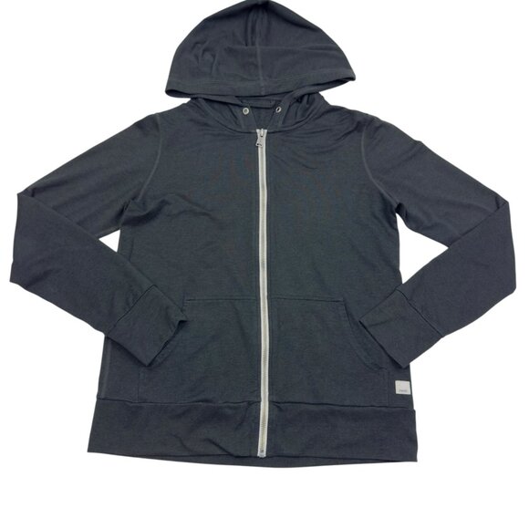 Vuori Tops - Vuori Halo Performance 2.0 DreamKnit™ Hoodie in Black Heather Women's SZ XS